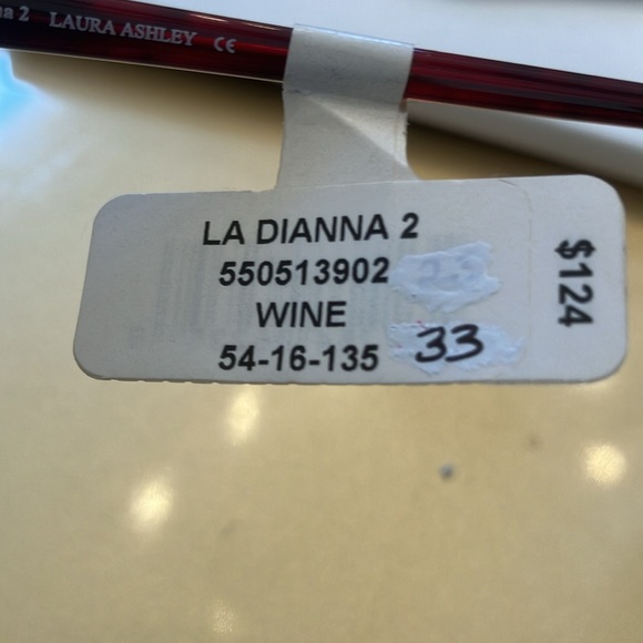 LAURA ASHLEY 54-16-135 WINE LADIES GLASSES EYEWEAR FRAMES ELEGANT CLASSIC - Picture 4 of 5